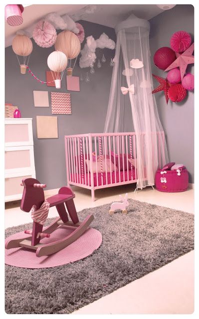 chambre bebe rose